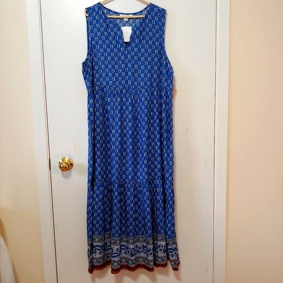 BEACH Lunch Lounge Tiered Ruffle Mini Dress in Athen Blue - Picture 4 of 13